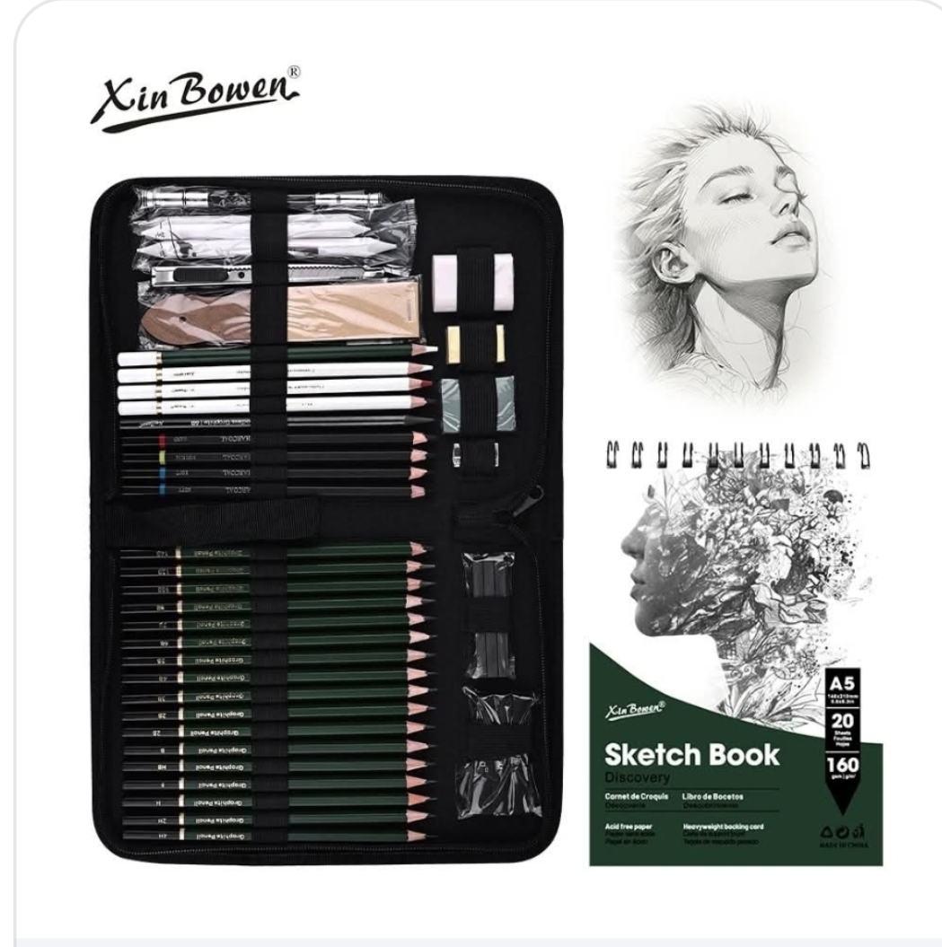 Xinboewen 43pcs crayon/sketch book