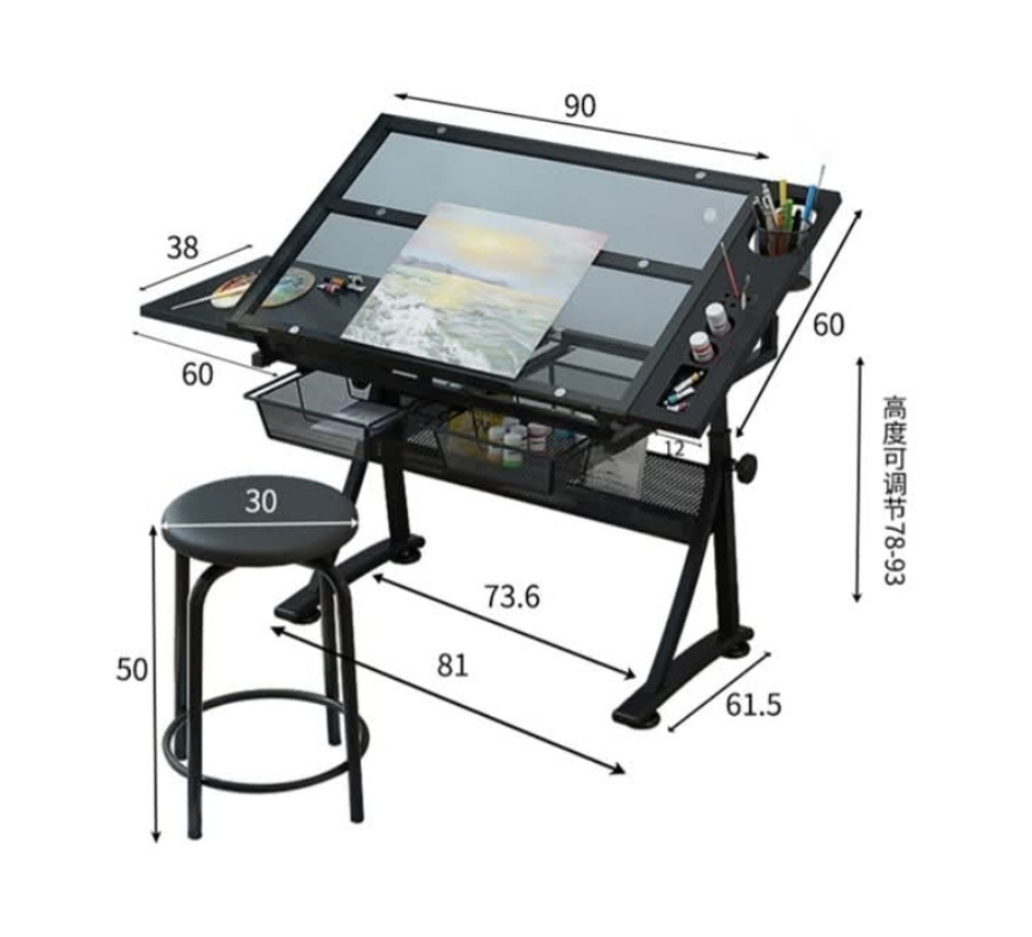 Table de dessin à design simple enfants